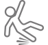 Slip and Fall Law: Falling Person Symbol