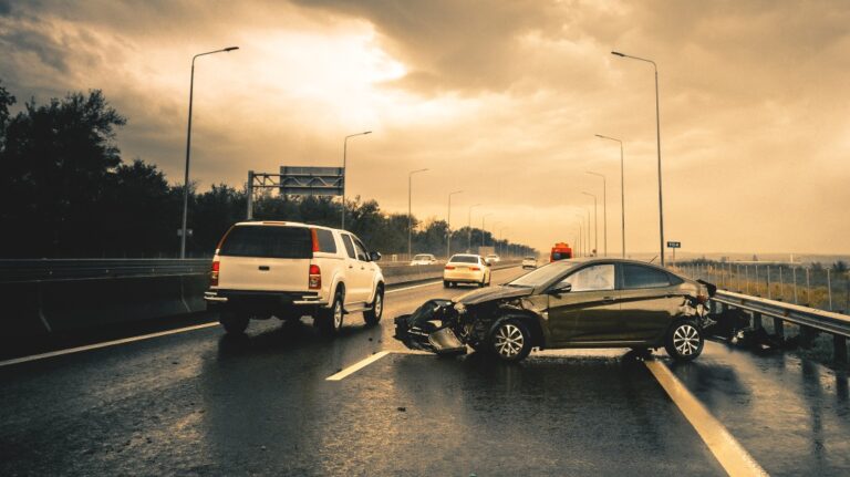 car accident on highway